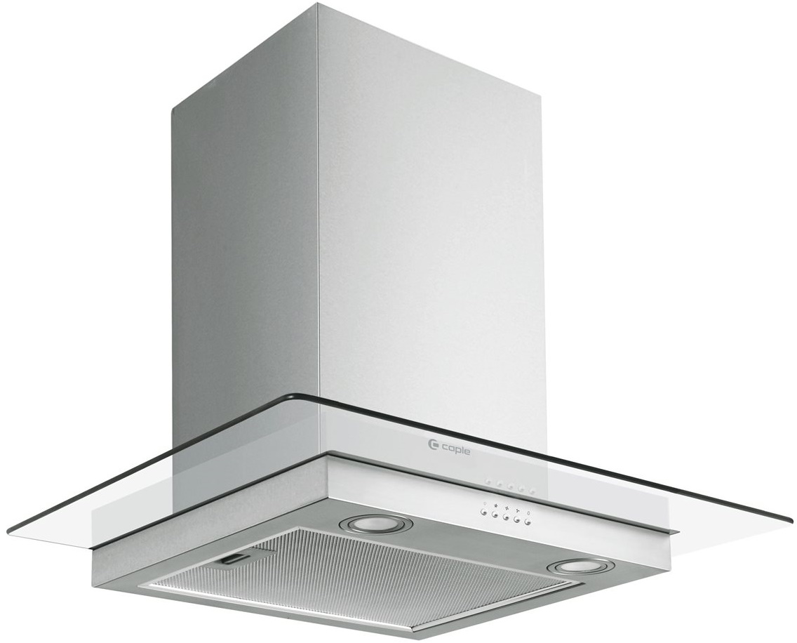 CAPLE 60CM FLAT GLASS CHIMNEY HOOD S/S
